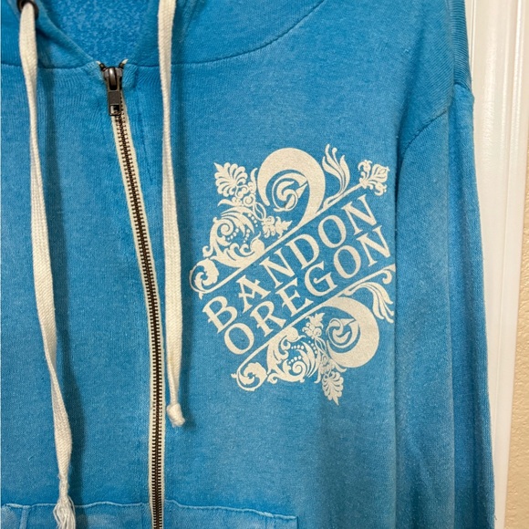 MV Sport Blue Zip-Up Hoodie - Picture 3 of 4